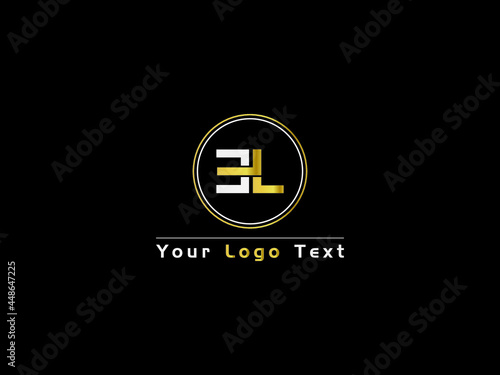 Letter EL E L Logo, Golden el l&e Logo Icon Vector Stock For Business