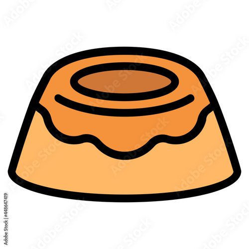 pudding Color line icon