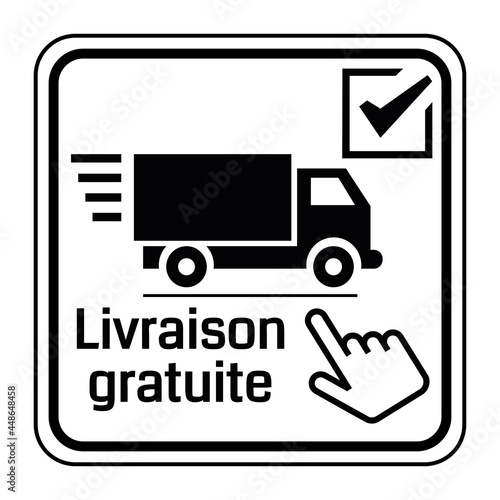 Logo livraison gratuite.
