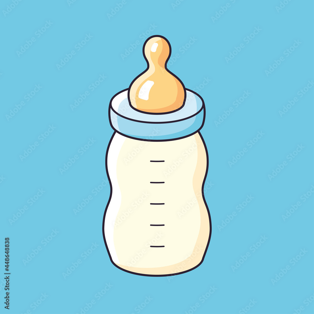 Baby milk bottle cartoon vector Baby milk bottle cartoon vector