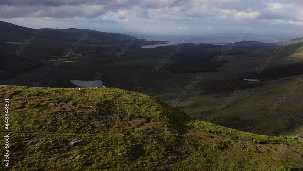 landscape with sky and clouds mountain are in Ireland landscape with sky and clouds mountain are in Ireland