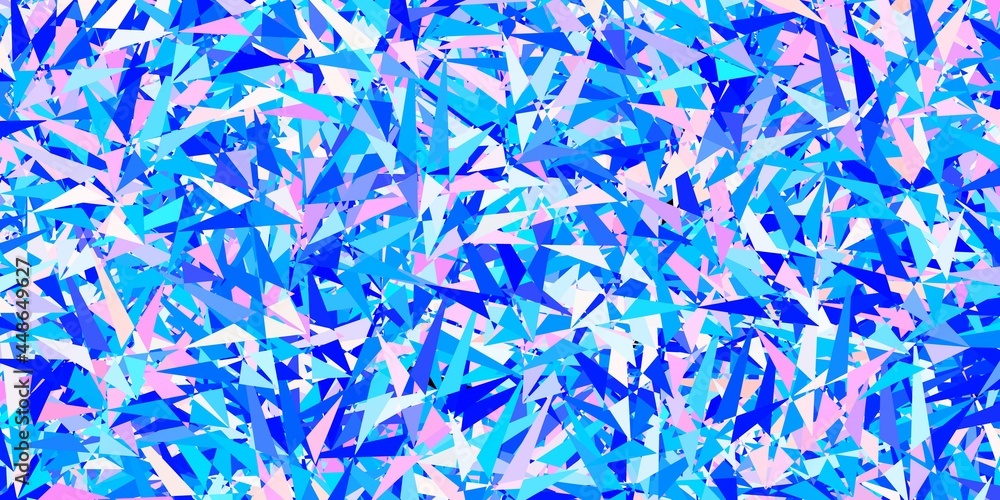 Dark Pink, Blue vector texture with triangular style. Dark Pink, Blue vector texture with triangular style.