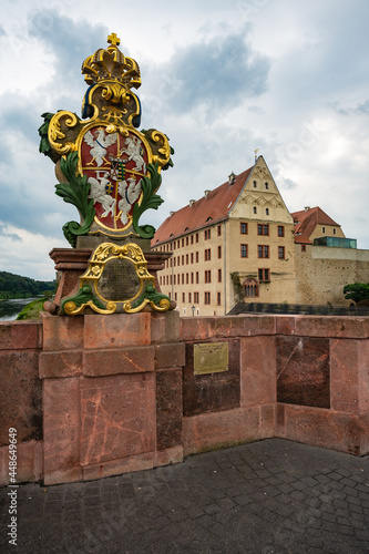 Wappenstein - Pöppelmannbrücke Grimma photo