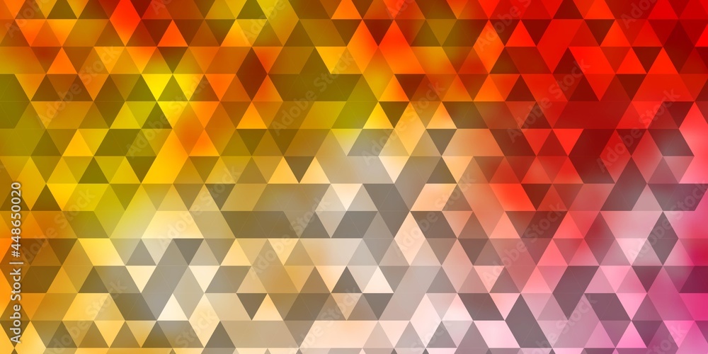 Light Orange vector texture with triangular style. Light Orange vector texture with triangular style.