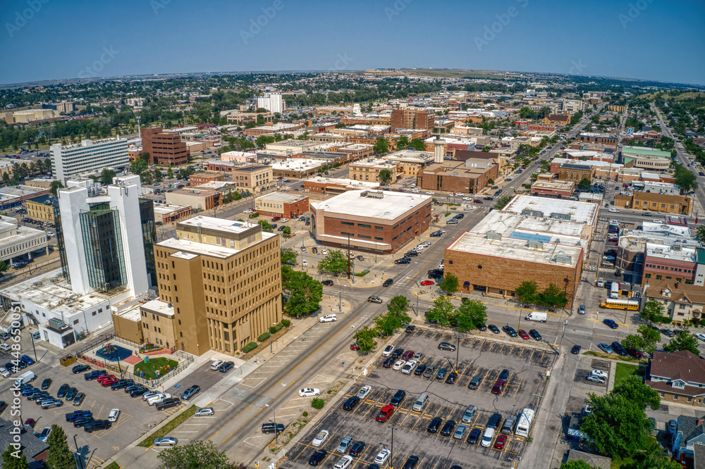 Aerial View of Rapid City, South Dakota in Summer Aerial View of Rapid City, South Dakota in Summer