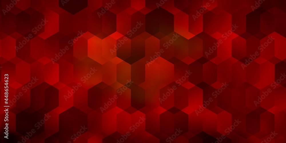 Light Orange vector background with set of hexagons. Light Orange vector background with set of hexagons.