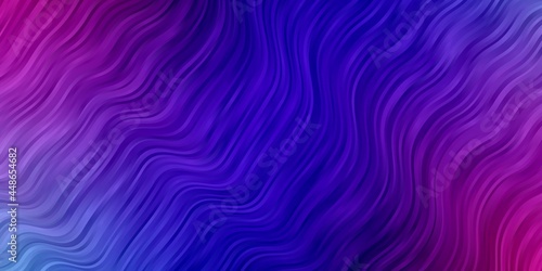 Dark Pink, Blue vector backdrop with circular arc.
