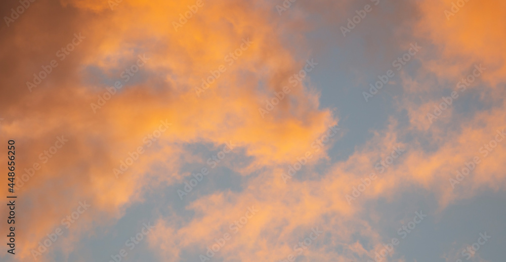 colorful clouds in a beautiful sunset