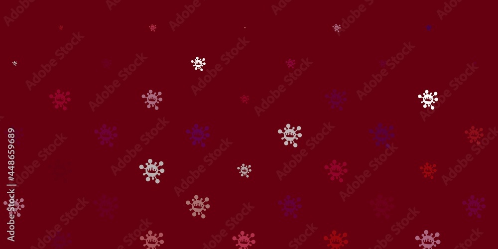 Light purple vector texture with disease symbols. Light purple vector texture with disease symbols.