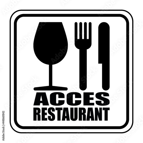 Logo accès restaurant.