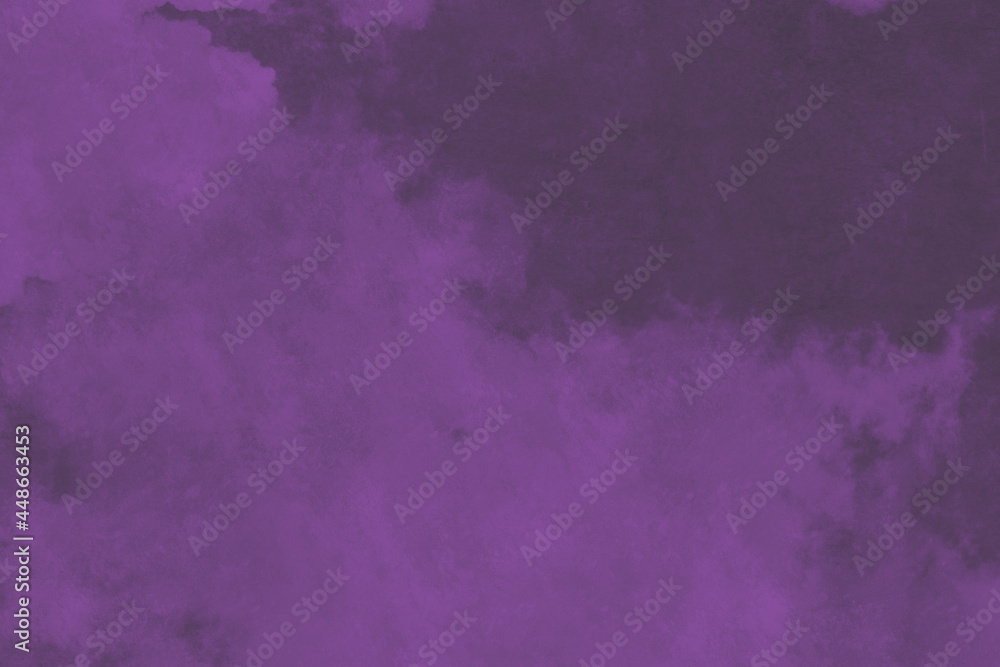 abstract soft purple grunge sky soft clouds watercolor pattern with halftone surface sky texture on purple.