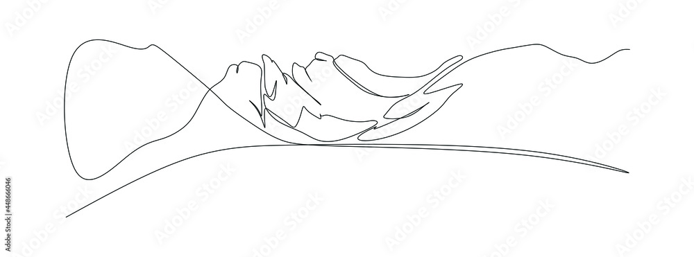 hand drawn illustration of a sketch of a mountain. vector design for wall decoration or promotion media hand drawn illustration of a sketch of a mountain. vector design for wall decoration or promotion media