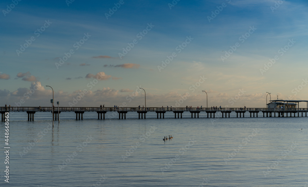 A cool sunset view at Fairhope, Alabama A cool sunset view at Fairhope, Alabama