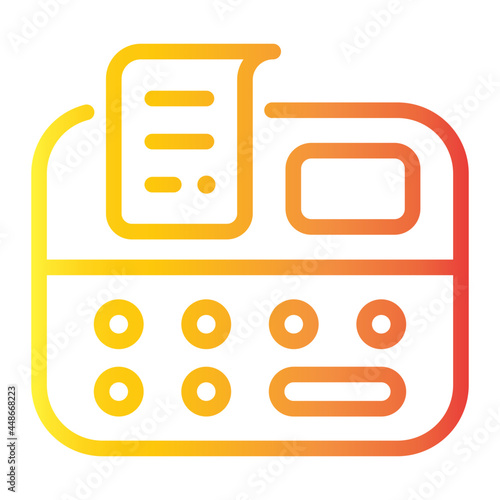 cash register gradient icon