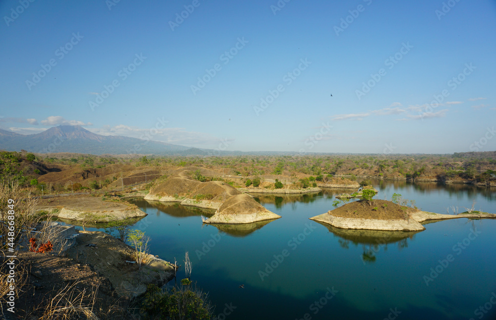 Amazing landscape at Bajulmati Dam in Banyuwangi Indonesia.