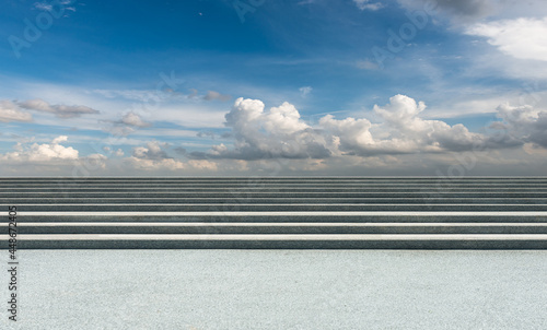 Feldspar stairs under a clear sky