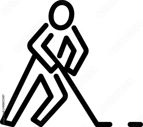 hockey outline icon