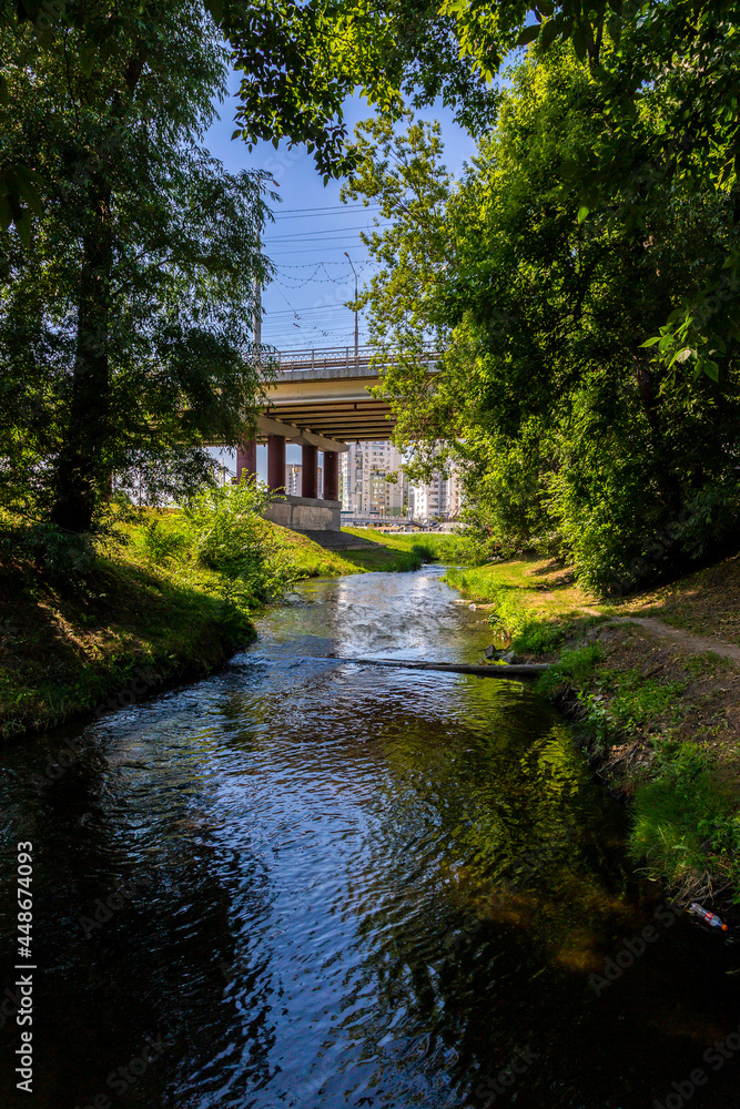View of the Vezelka River in the center of Belgorod View of the Vezelka River in the center of Belgorod