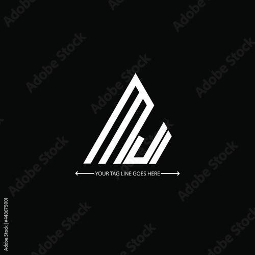 MJI letter logo creative design. MJI unique design
 photo