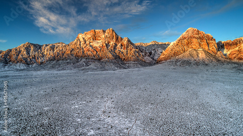 Nevada Redrock Winter Scenes photo