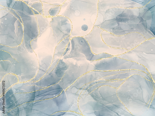 Abstract alcohol ink texture marble style background.