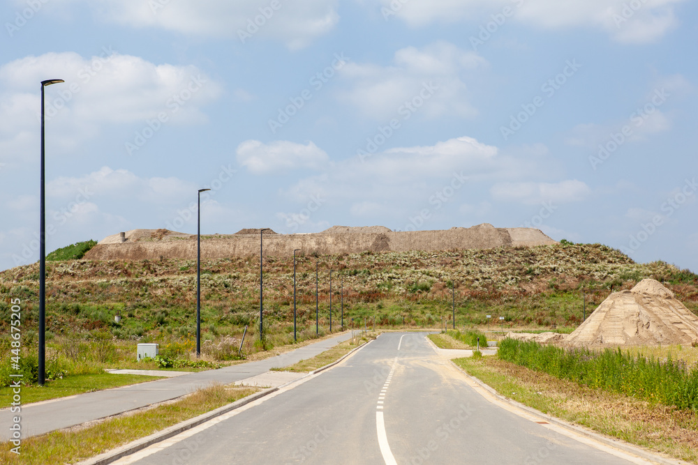 Street in no man's land