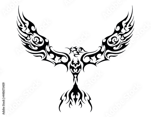 mocking jay bird abstract tattoo sticker symbol emblem