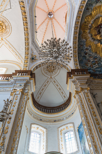 Details inside the Church of the Cerro de los Magueyes in Metepec  State of Mexico  also known as the Church of Calvario  prostrate on the hill gives a pleasant view.