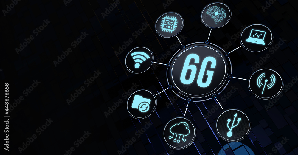 Internet, business, Technology and network concept. The concept of 6G network, high-speed mobile Internet, new generation networks. Internet, business, Technology and network concept. The concept of 6G network, high-speed mobile Internet, new generation networks.