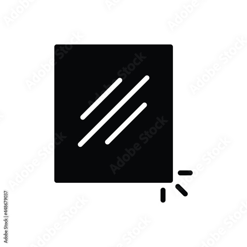 Black solid icon for edge