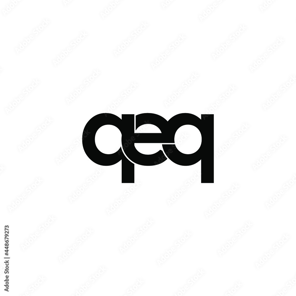qeq initial letter monogram logo design qeq initial letter monogram logo design