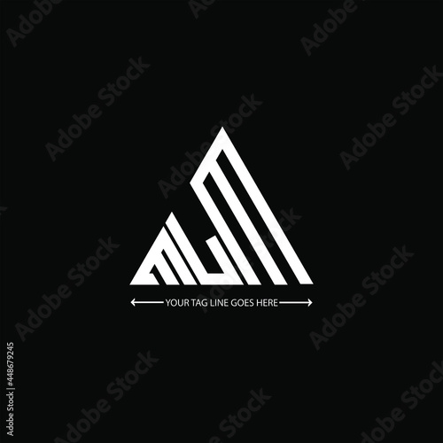 MLM letter logo creative design. MLM unique design