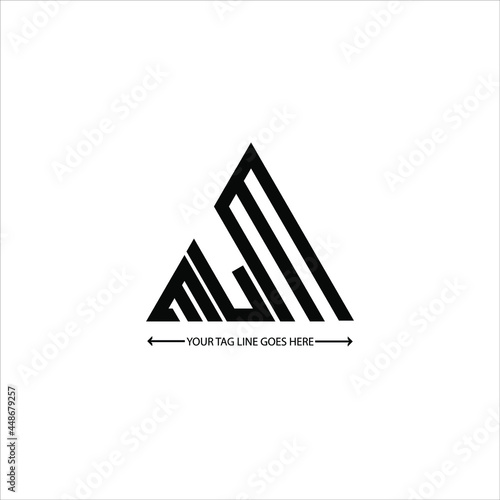 MLM letter logo creative design. MLM unique design