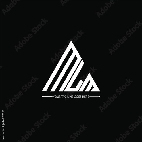 MLM letter logo creative design. MLM unique design