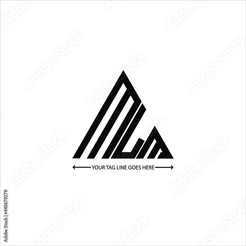 MLM letter logo creative design. MLM unique design