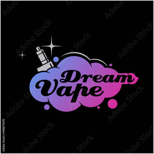 beautiful cloud logo symbolizes sweet dreams