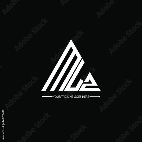 MLZ letter logo creative design. MLZ unique design
