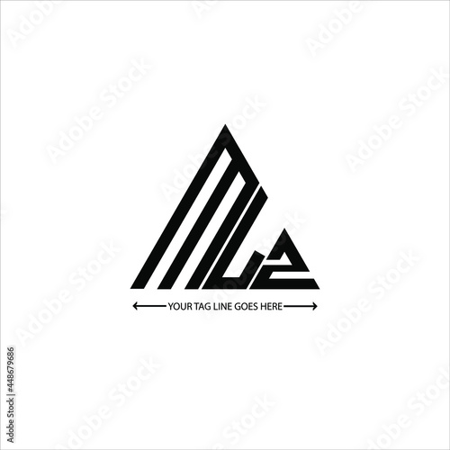 MLZ letter logo creative design. MLZ unique design

