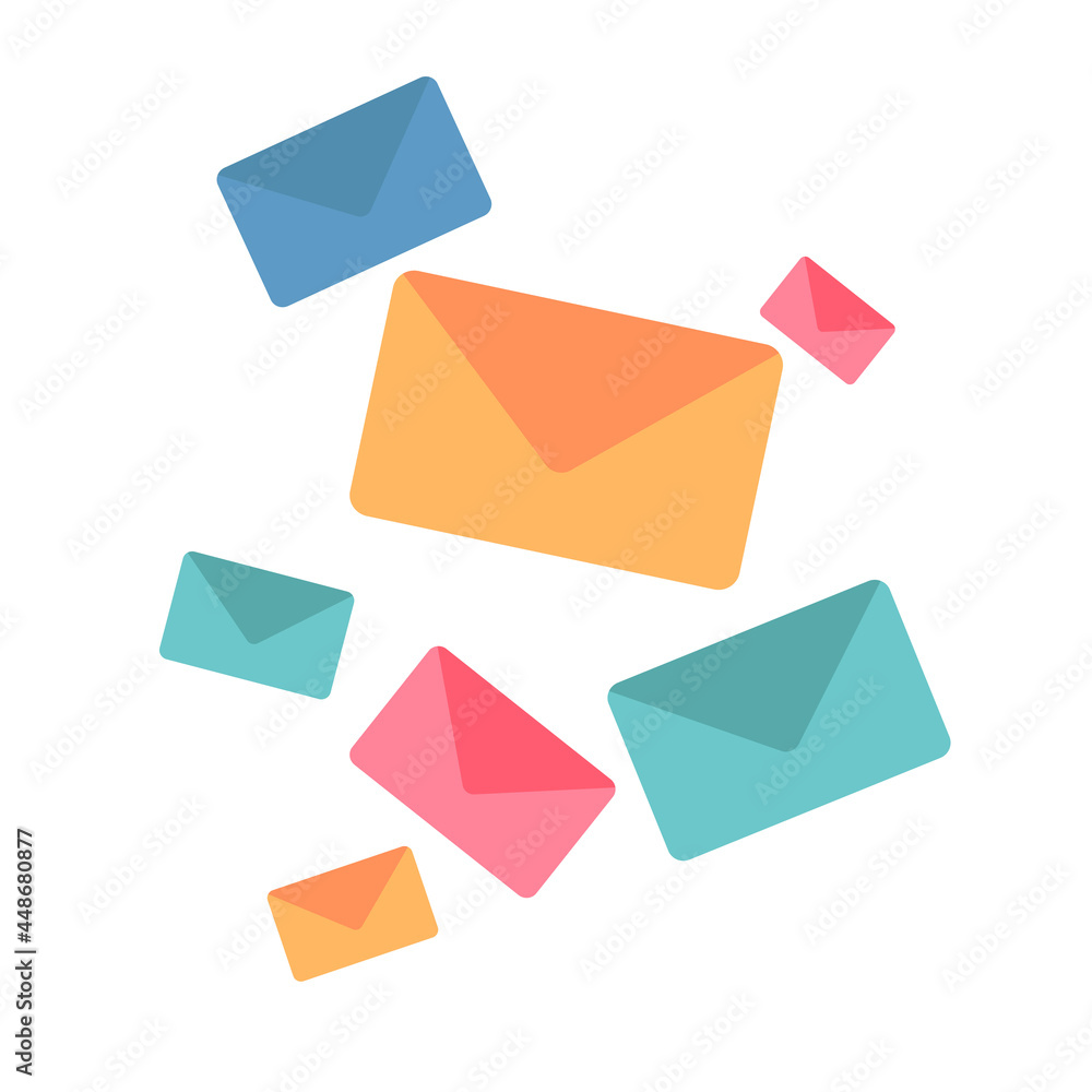 floating letter icon set. isolated on a white background. suitable for business themes, work, website design, etc. flat vector illustrations. floating letter icon set. isolated on a white background. suitable for business themes, work, website design, etc. flat vector illustrations.