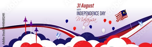 vector illustration for happy independence day-Malaysia-31 august