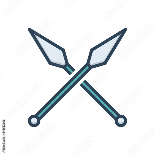 Color illustration icon for weapon 