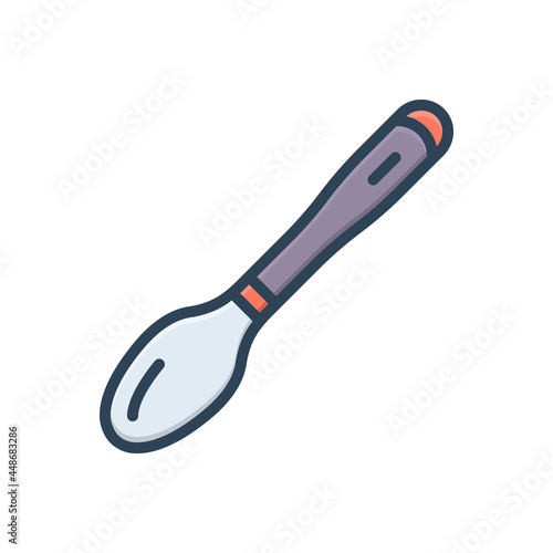 Color illustration icon for tablespoon 