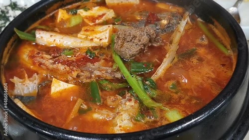 korean fish stew with vegetables