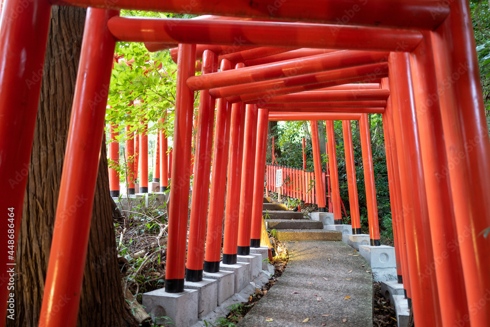 石川県金沢市にある石浦神社周辺の風景 Scenery around Ishiura Shrine in Kanazawa City, Ishikawa Prefecture, Japan.