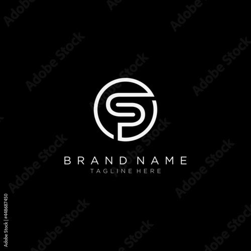 Bilde på lerret template, business, logo, company, vector, brand, graphic, art, initial, identit