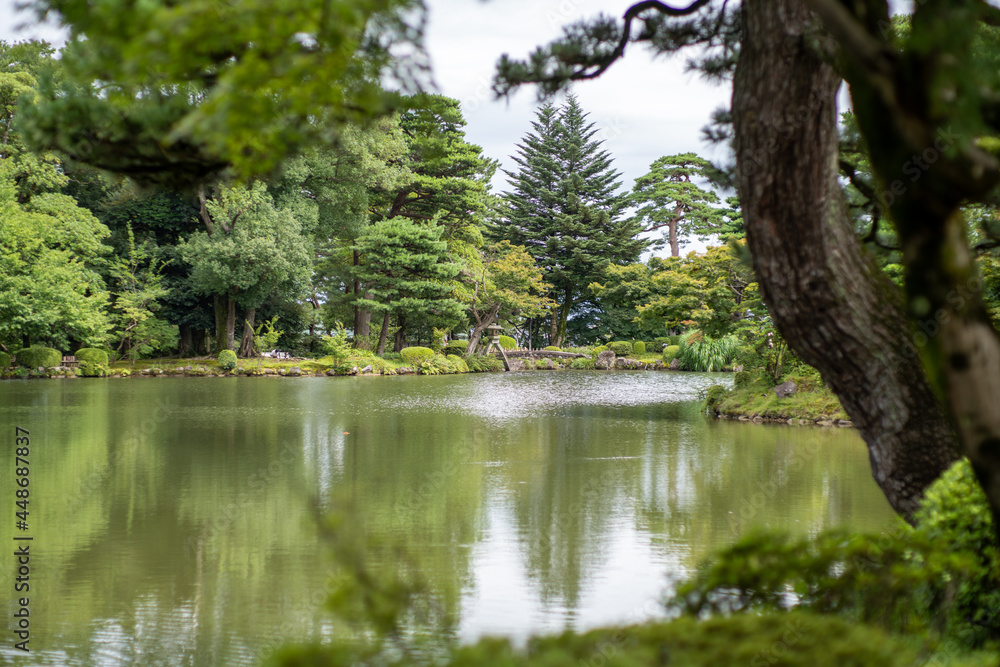 石川県金沢市にある兼六園周辺の風景 Scenery around Kenrokuen Garden in Kanazawa City, Ishikawa Prefecture, Japan. 石川県金沢市にある兼六園周辺の風景 Scenery around Kenrokuen Garden in Kanazawa City, Ishikawa Prefecture, Japan.