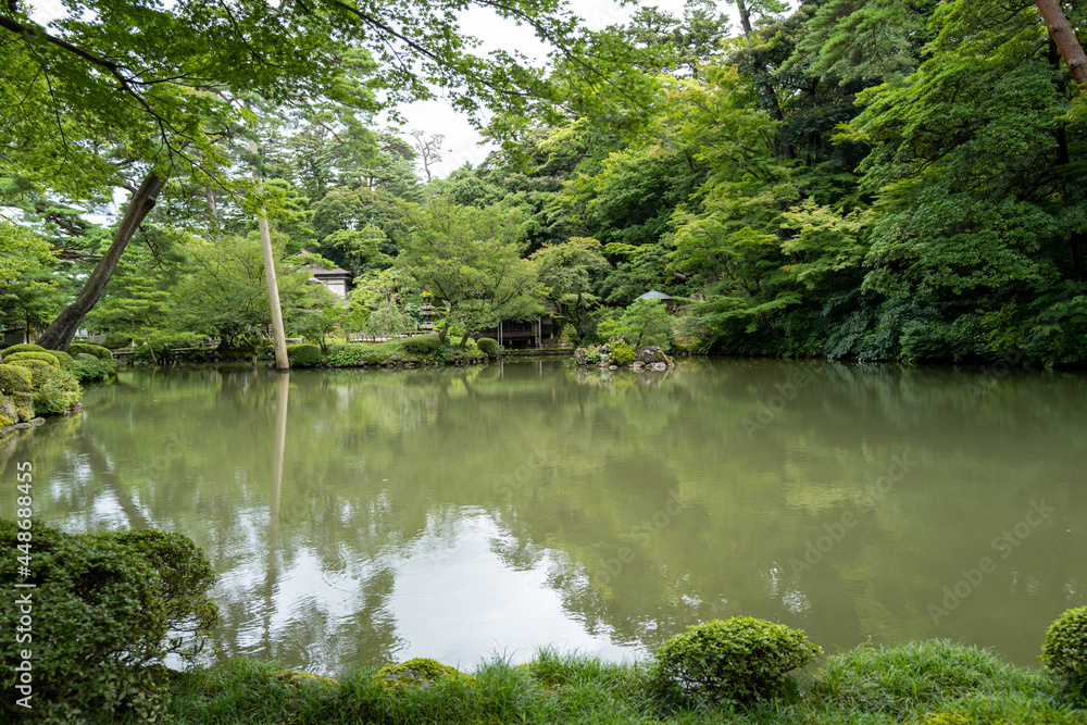 石川県金沢市にある兼六園周辺の風景 Scenery around Kenrokuen Garden in Kanazawa City, Ishikawa Prefecture, Japan. 石川県金沢市にある兼六園周辺の風景 Scenery around Kenrokuen Garden in Kanazawa City, Ishikawa Prefecture, Japan.