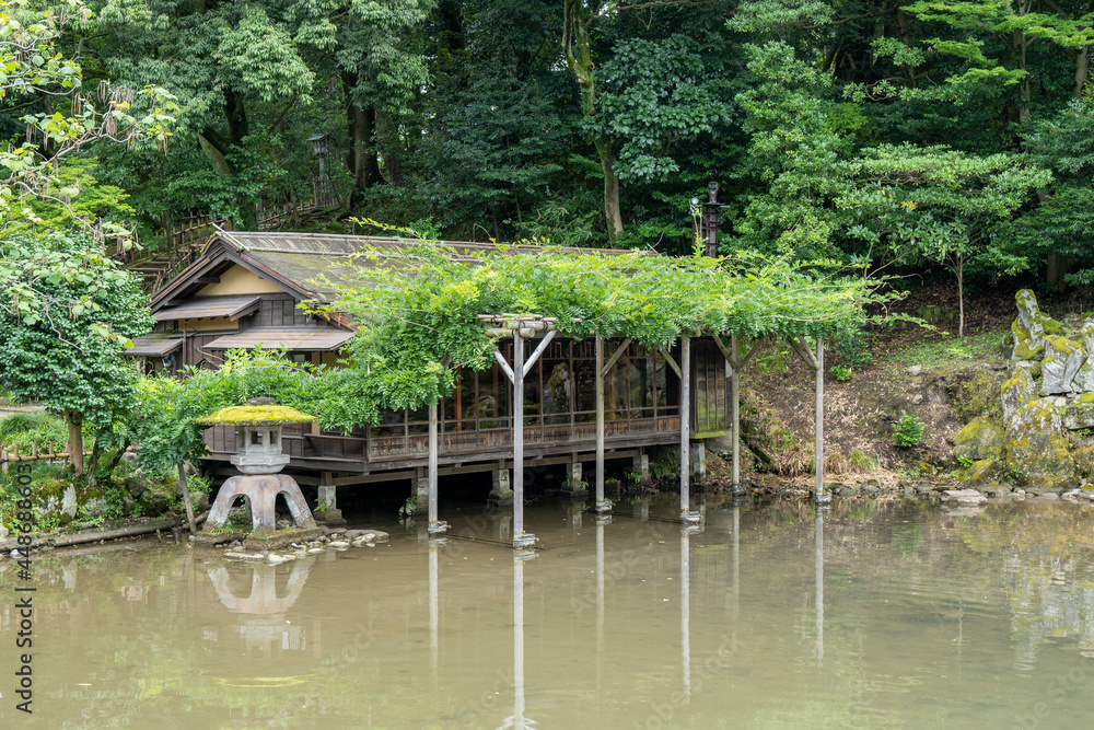 石川県金沢市にある兼六園周辺の風景 Scenery around Kenrokuen Garden in Kanazawa City, Ishikawa Prefecture, Japan. 石川県金沢市にある兼六園周辺の風景 Scenery around Kenrokuen Garden in Kanazawa City, Ishikawa Prefecture, Japan.