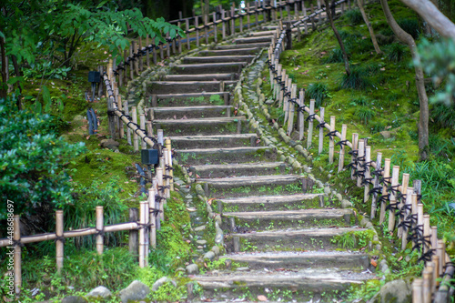                                                     Scenery around Kenrokuen Garden in Kanazawa City  Ishikawa Prefecture  Japan.