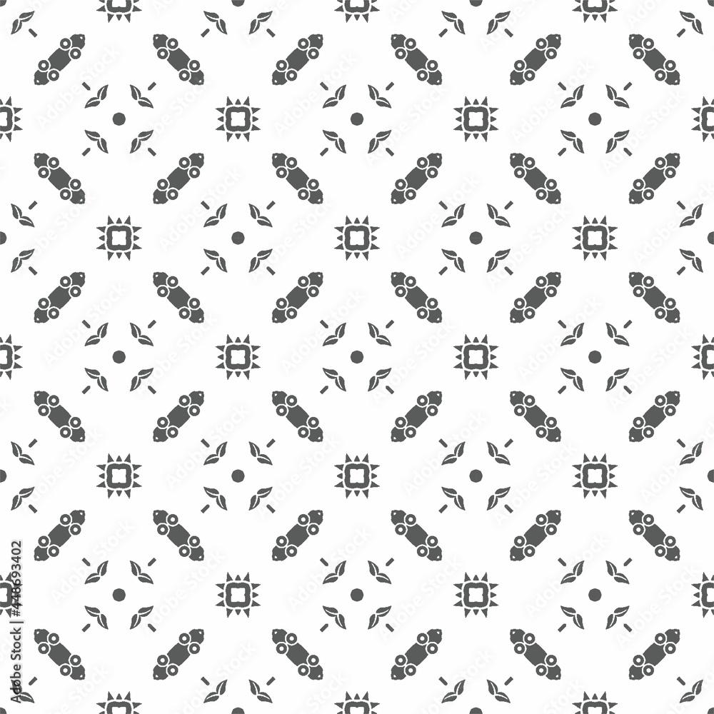 Abstract shape seamless, ornament pattern ready to print